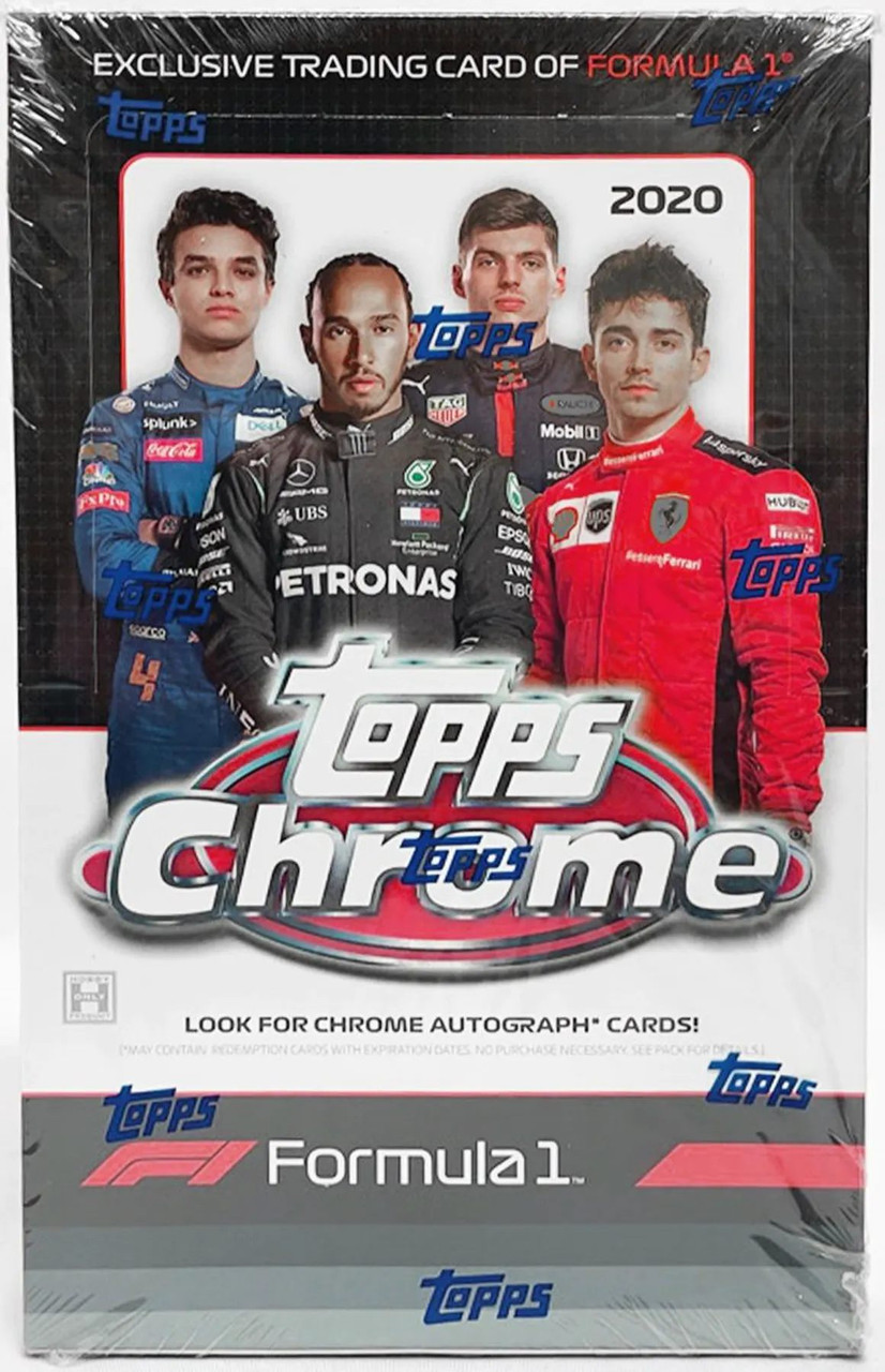 2020 Topps Chrome Formula 1 Racing Hobby 12 Box Case