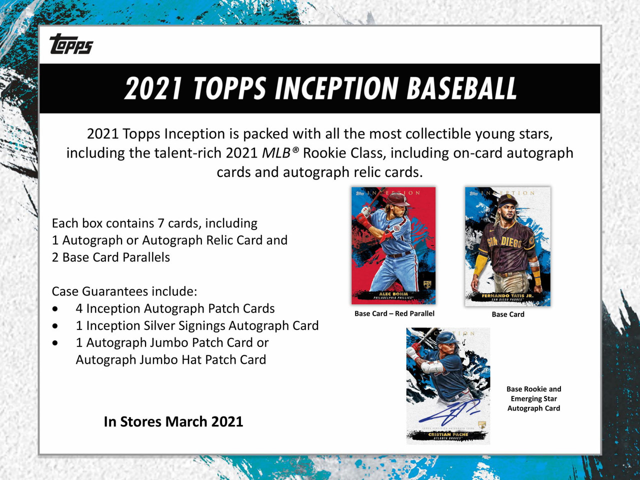 Topps Inception Baseball 2021 Topps Inception Baseball Hobby Box