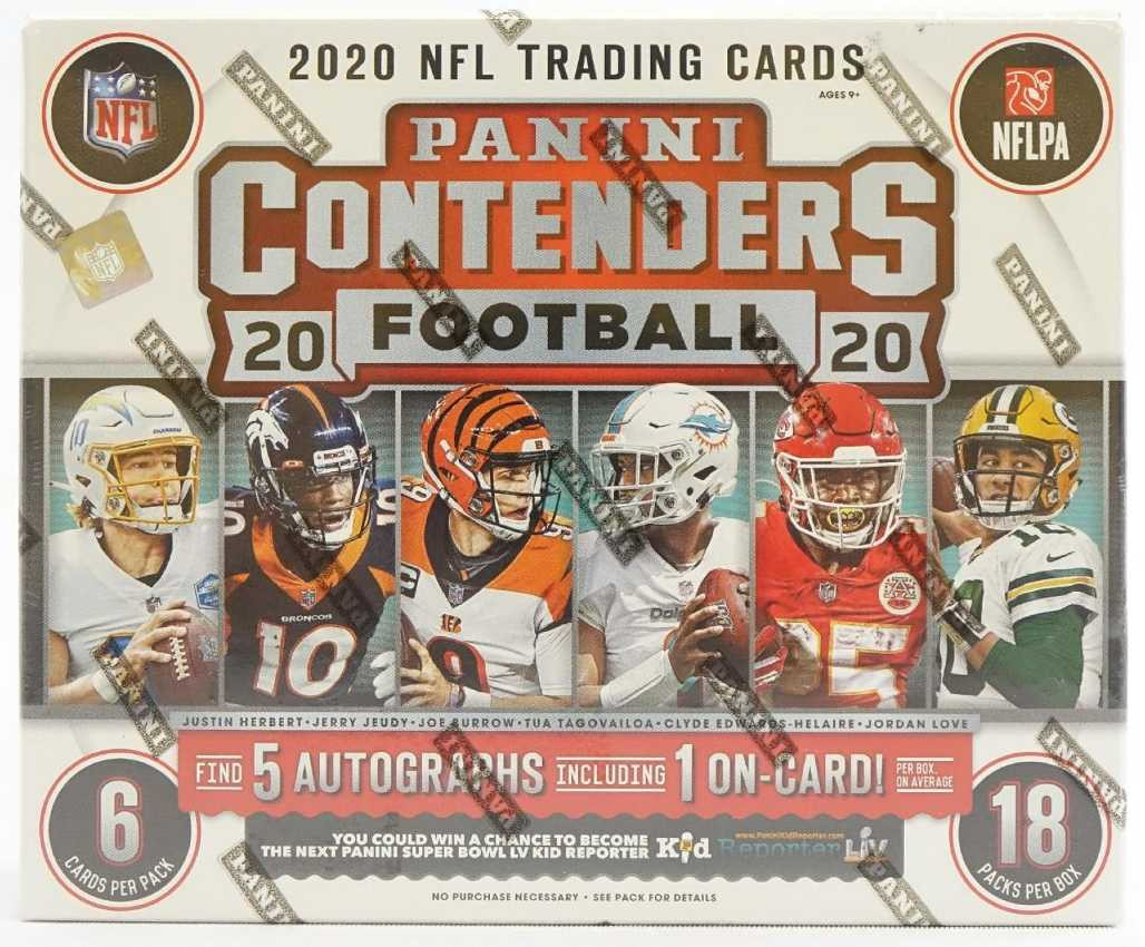 2020 Panini Contenders Football Hobby 12 Box Case