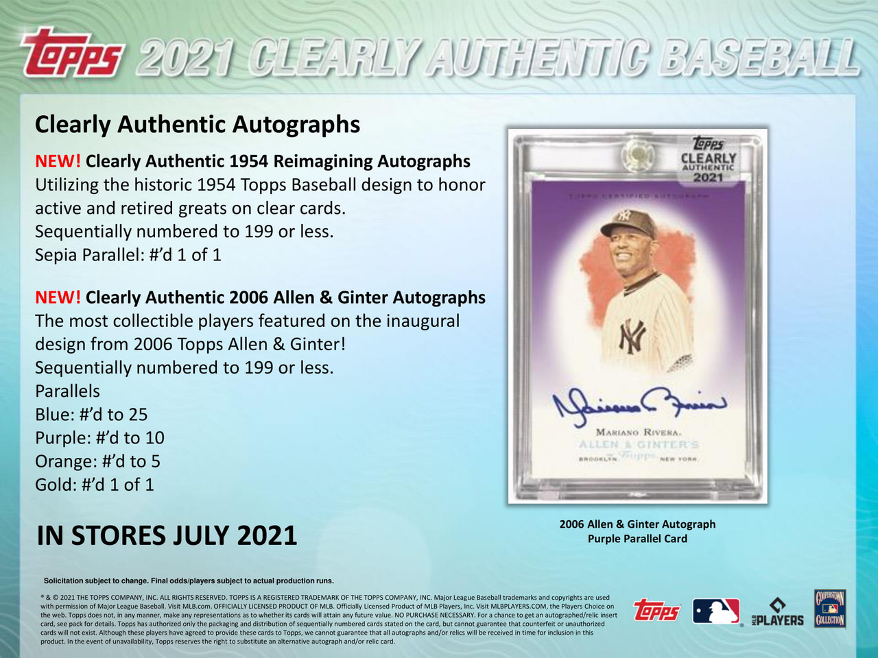 2021 Topps Clearly Authentic Baseball Hobby Box