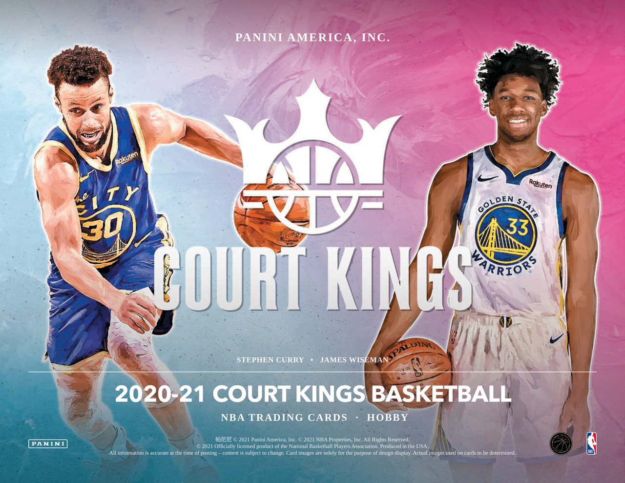 2020 21 Panini Court Kings Basketball Hobby 16 Box Case