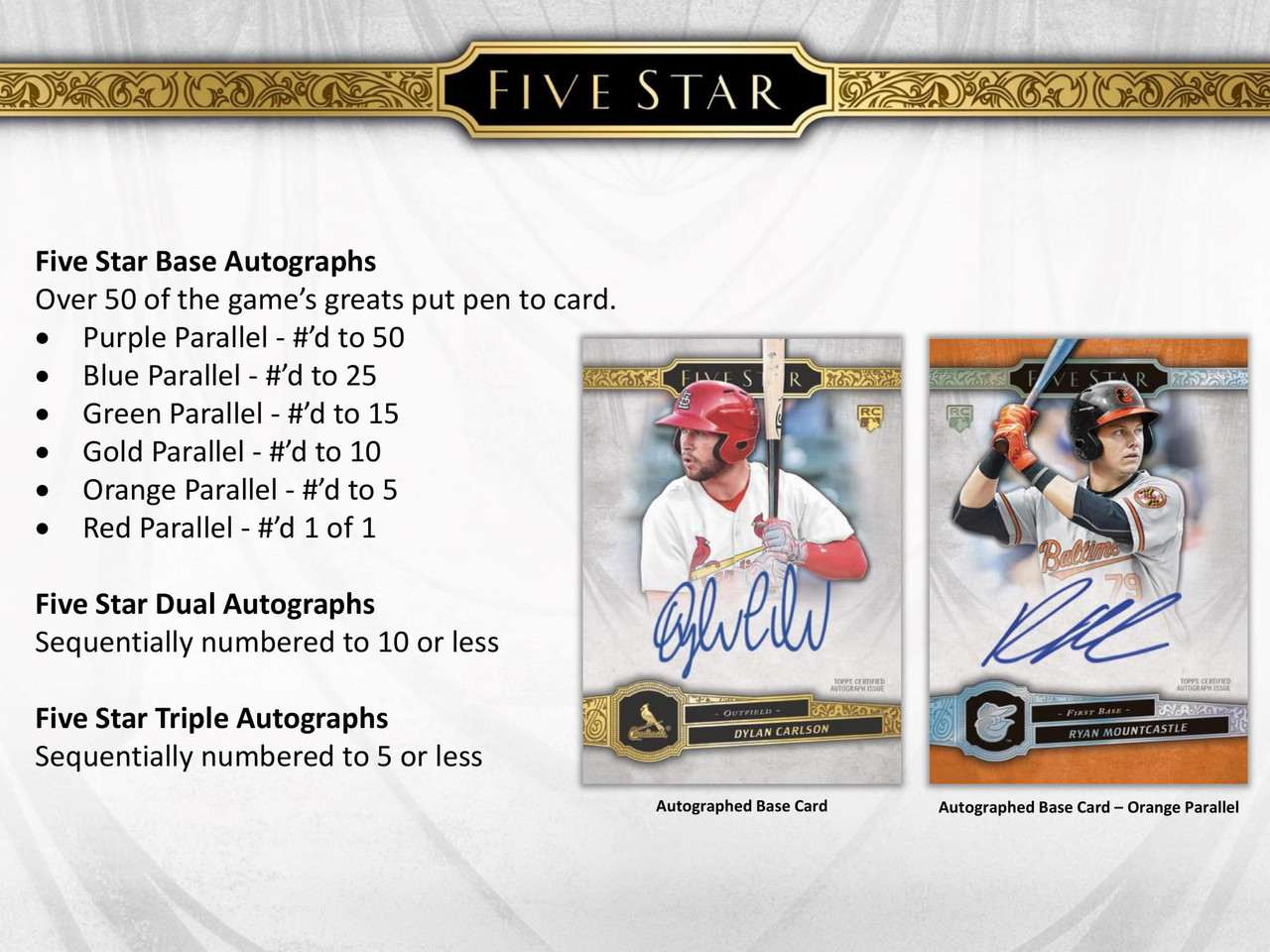 Box/デッキ/パック MLB 2021 TOPPS FIVE STAR BASEBALL 2021 Topps Five Star Baseball Hobby Box