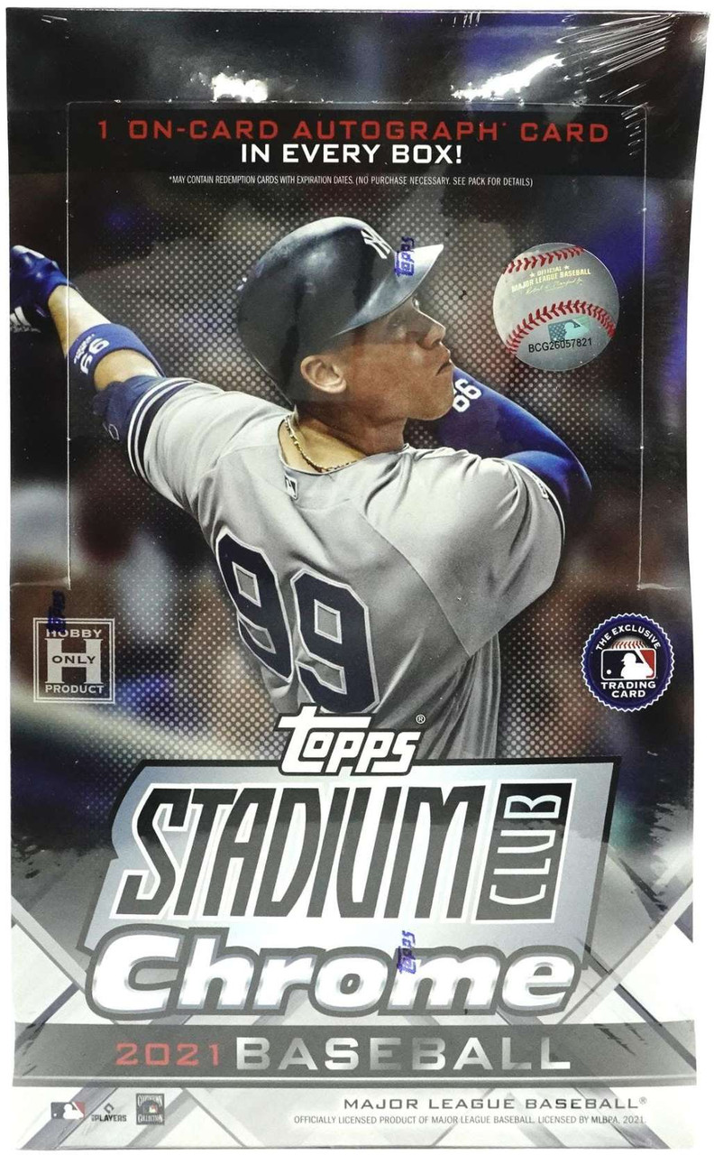 2021 Topps Stadium Club Chrome Baseball Hobby 16 Box Case