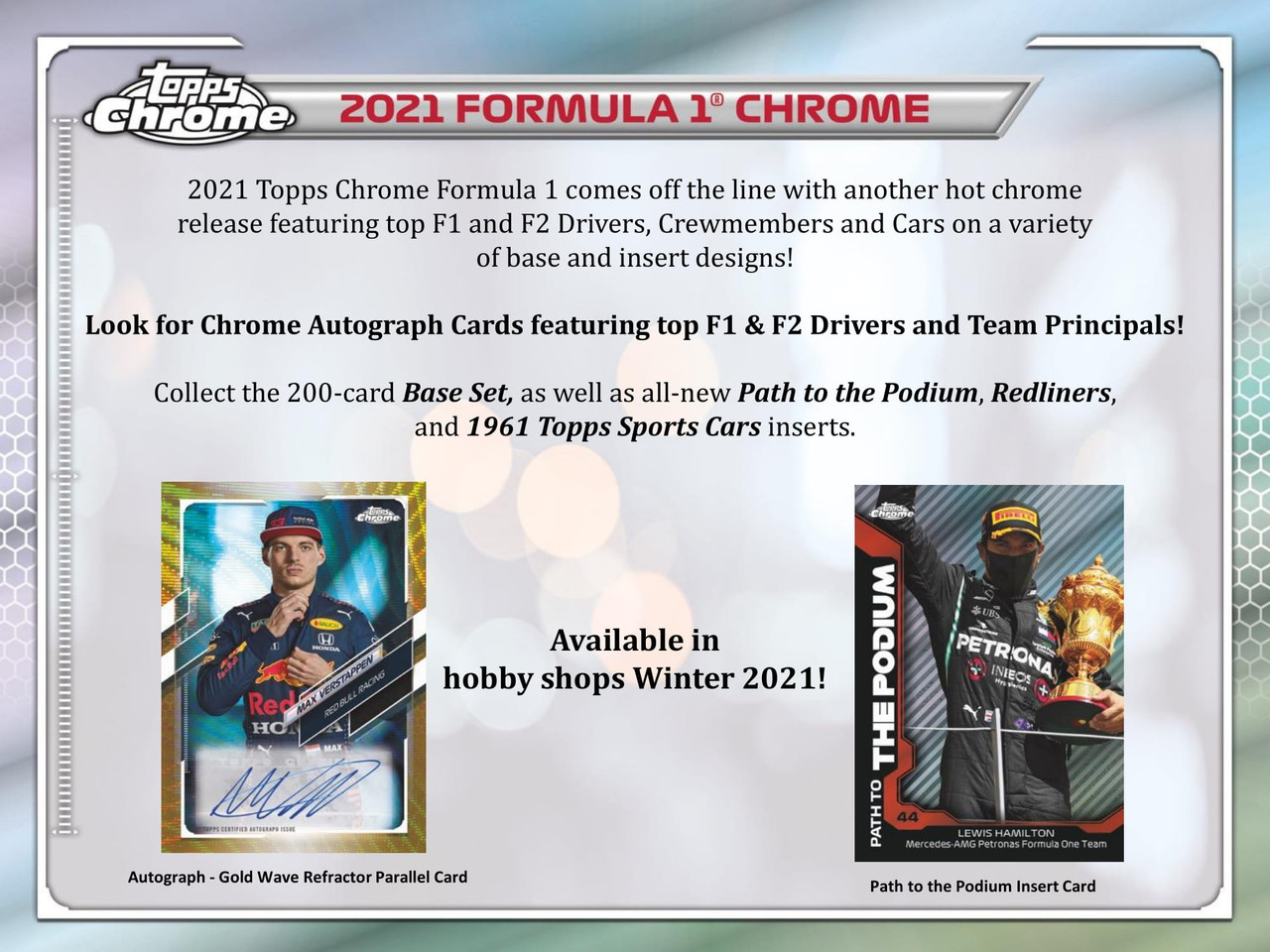 2021 Topps Chrome Formula 1 Racing Hobby Box