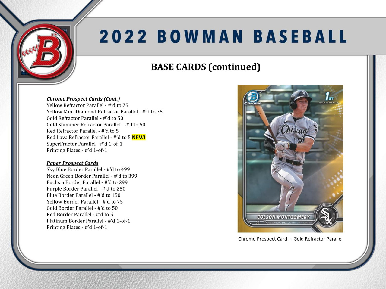 2022 Bowman Baseball Hobby Jumbo HTA Box