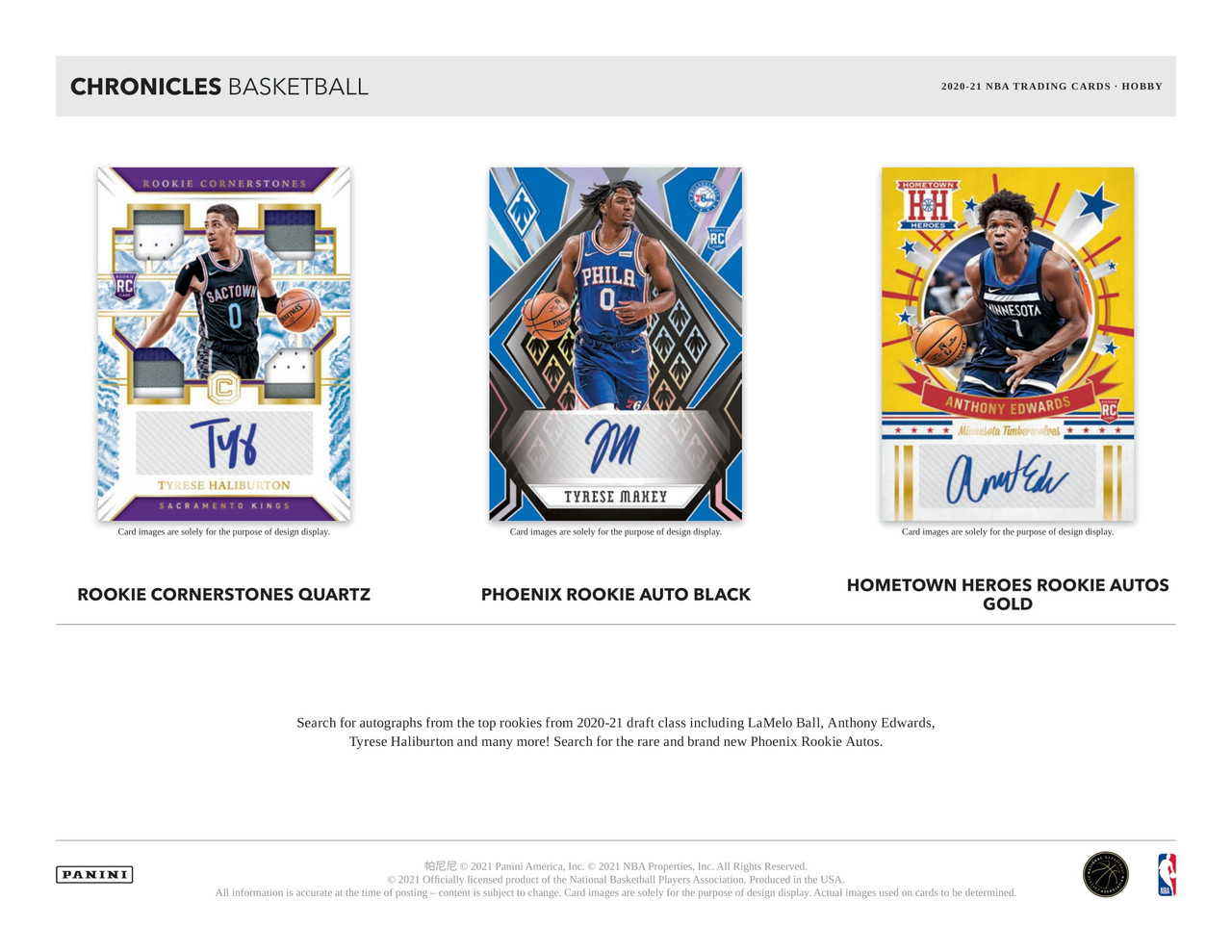 2020/21 Panini Chronicles Basketball Hobby Box
