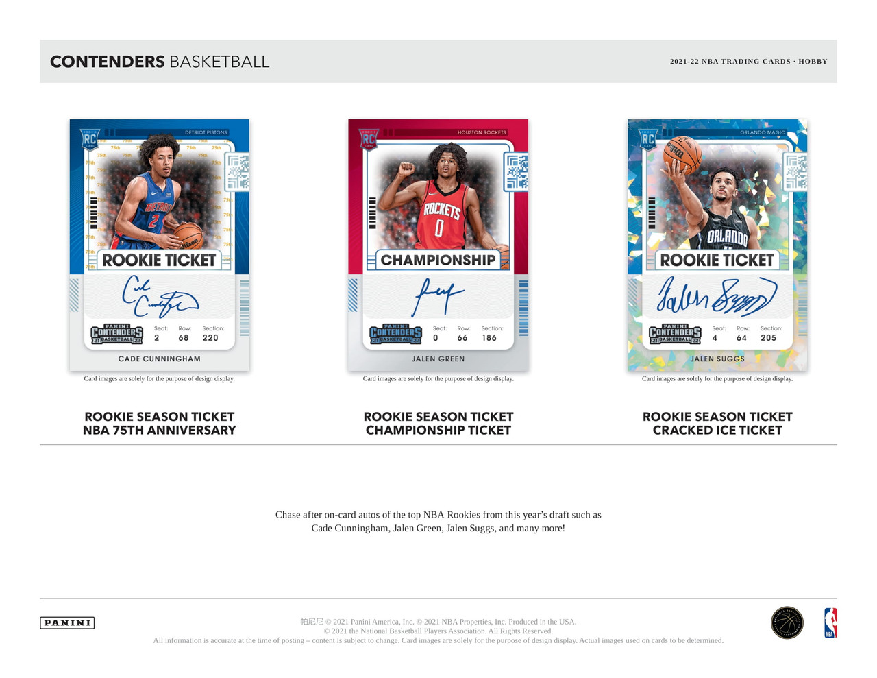 2021/22 Panini Contenders Basketball Hobby Box