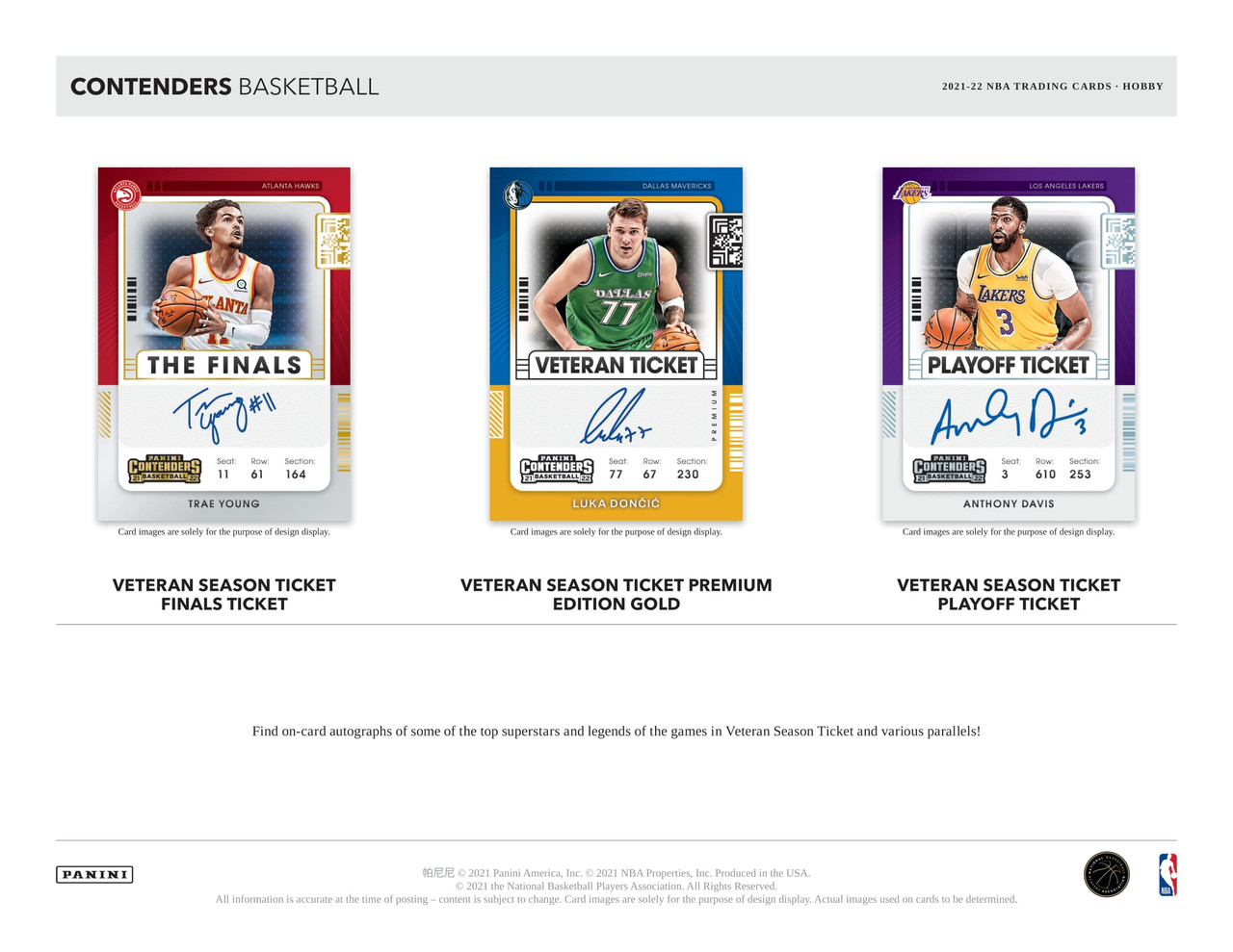 2021/22 Panini Contenders Basketball Hobby Box