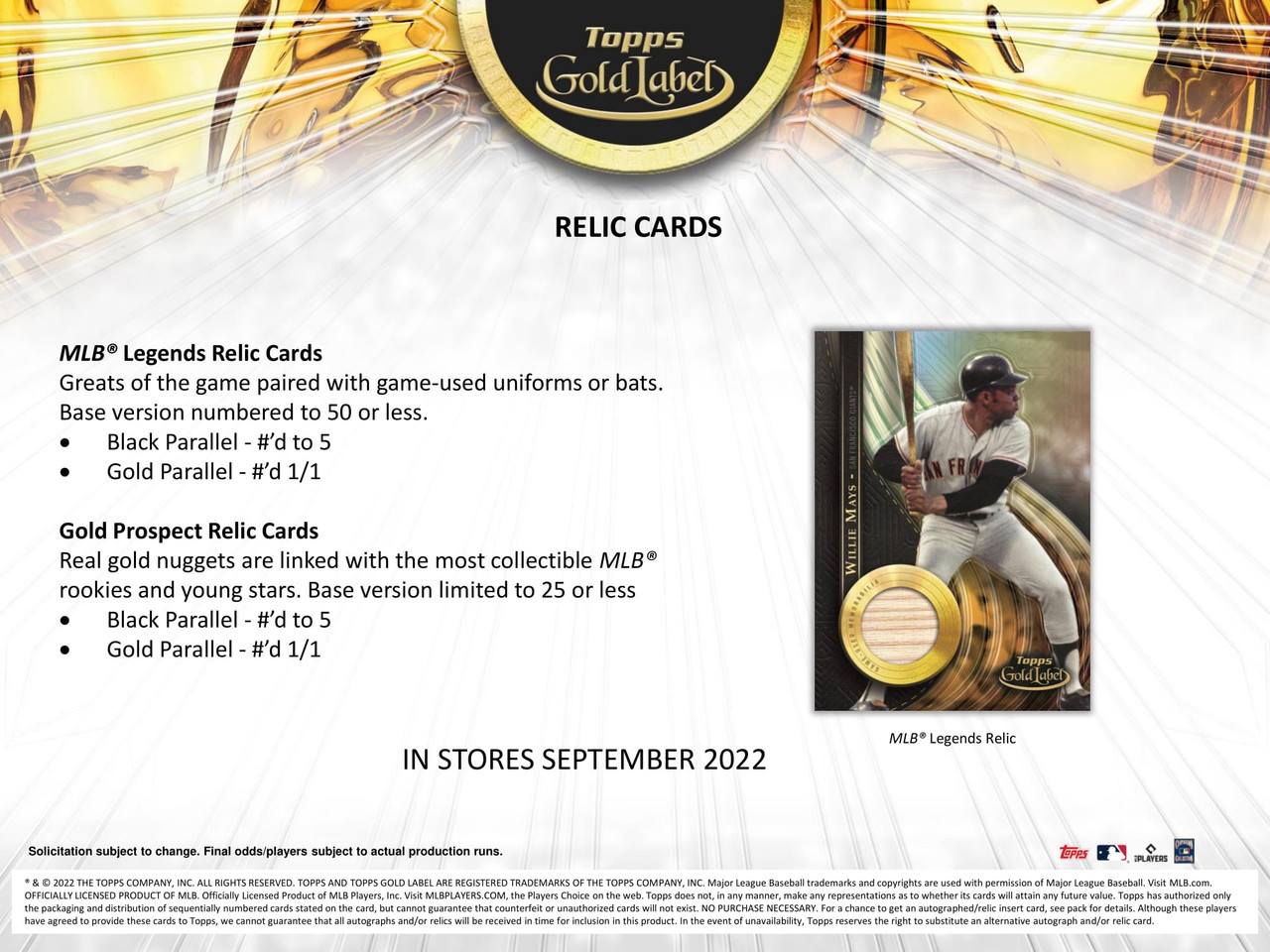 2022 Topps Gold Label Baseball Hobby 16 Box Case