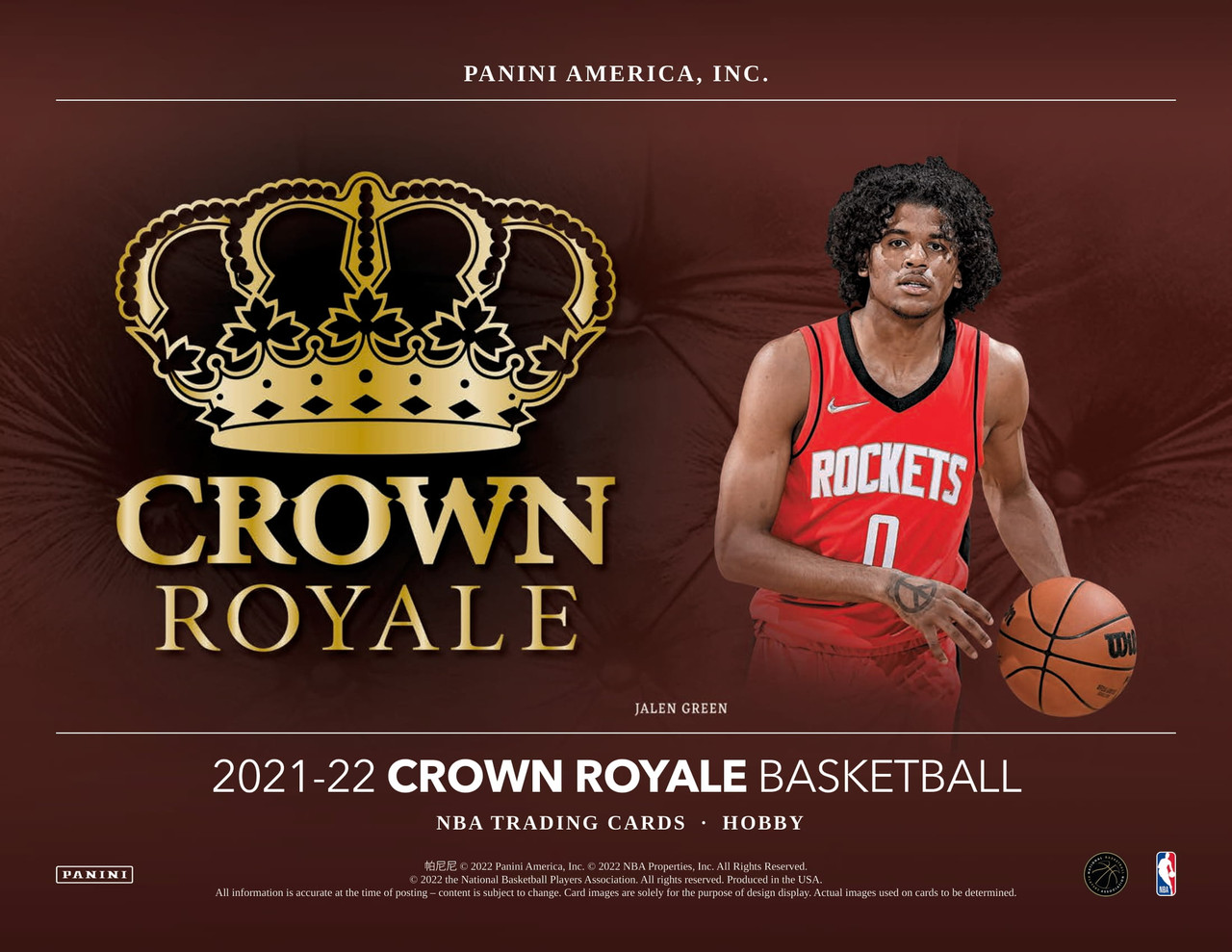 NBA 2021-22 Panini Crown Royale 未開封ボックス | eclipseseal.com