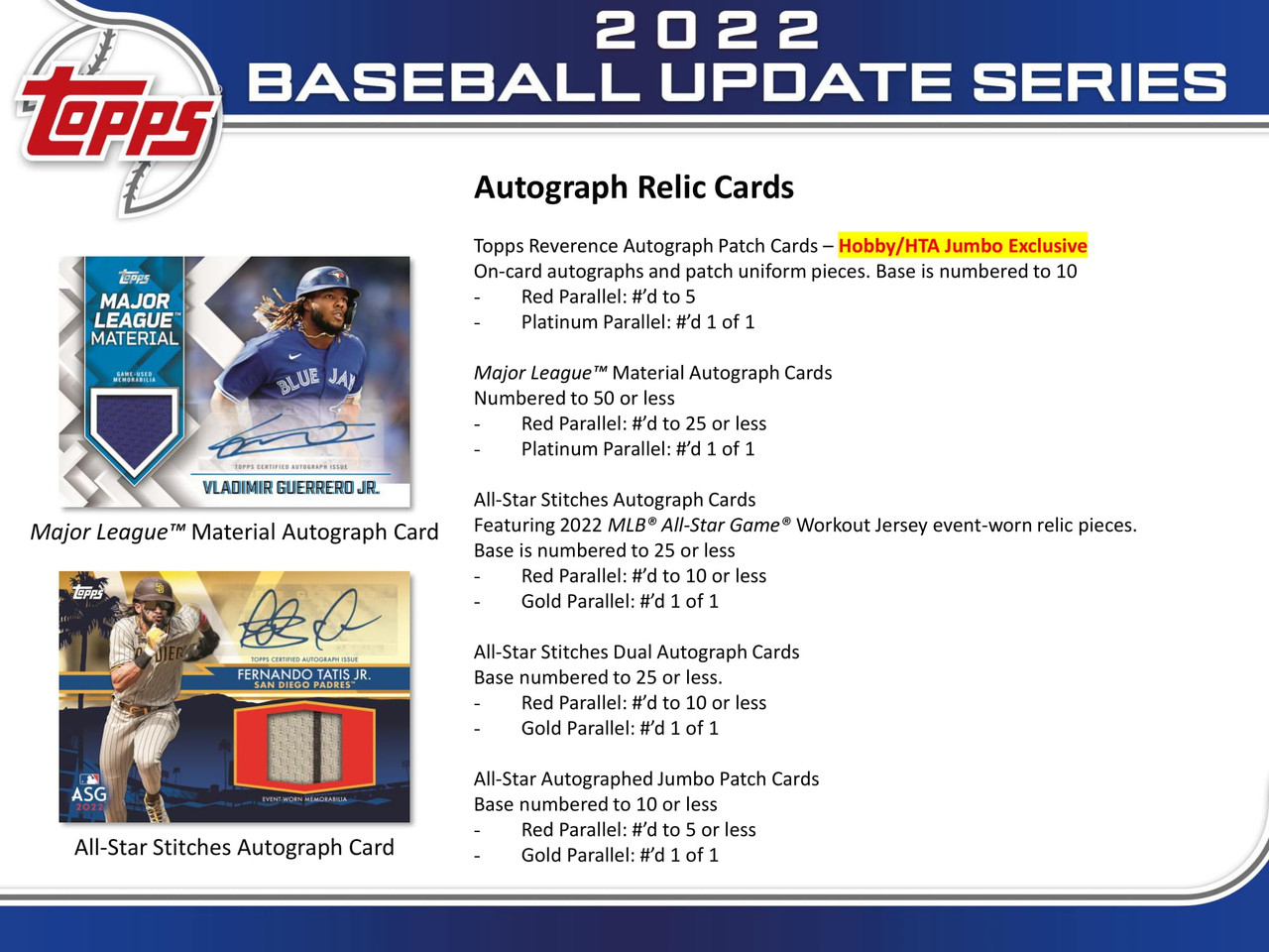 2022 Topps Update Series Baseball Hobby Jumbo 6 Box Case