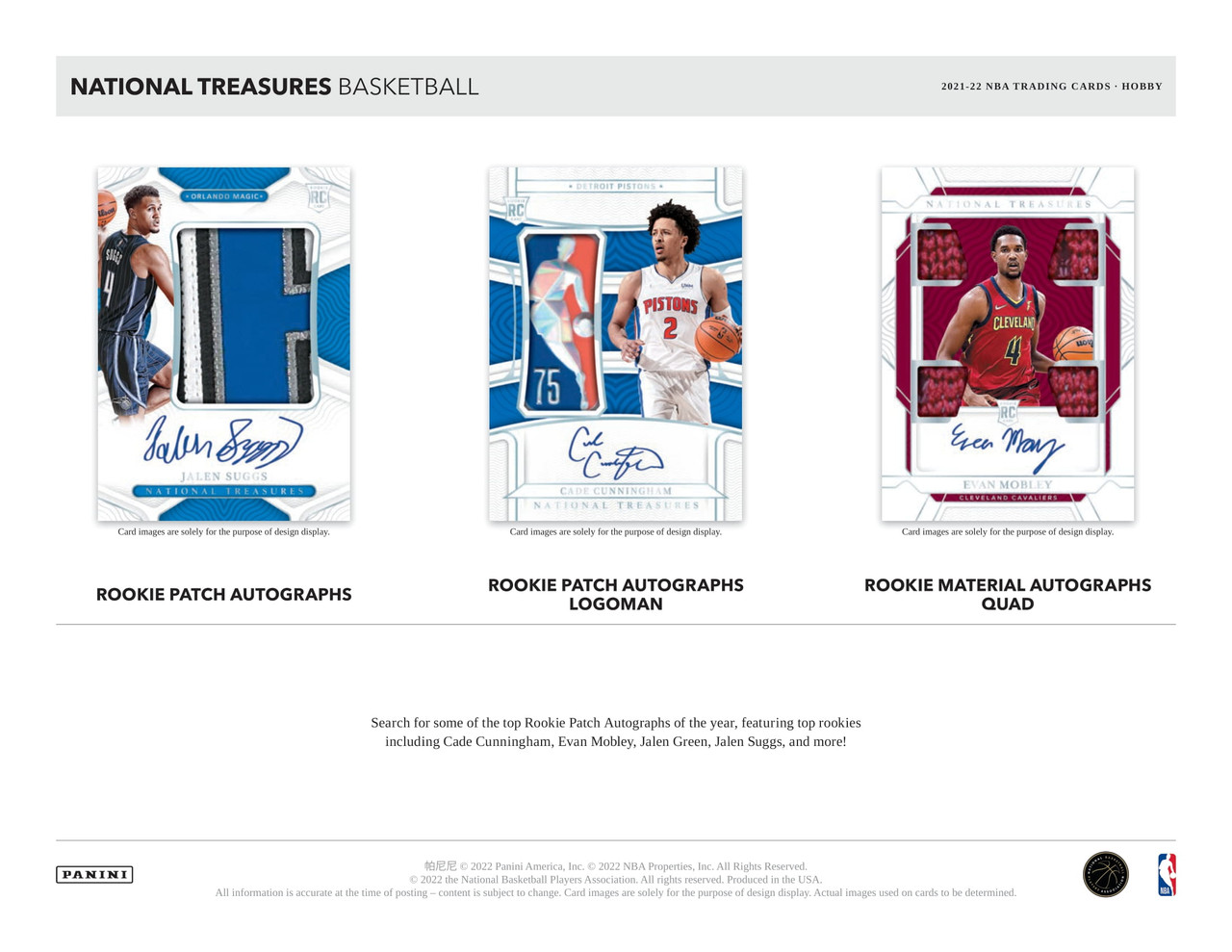 2021/22 Panini National Treasures Basketball Hobby 4 Box Case