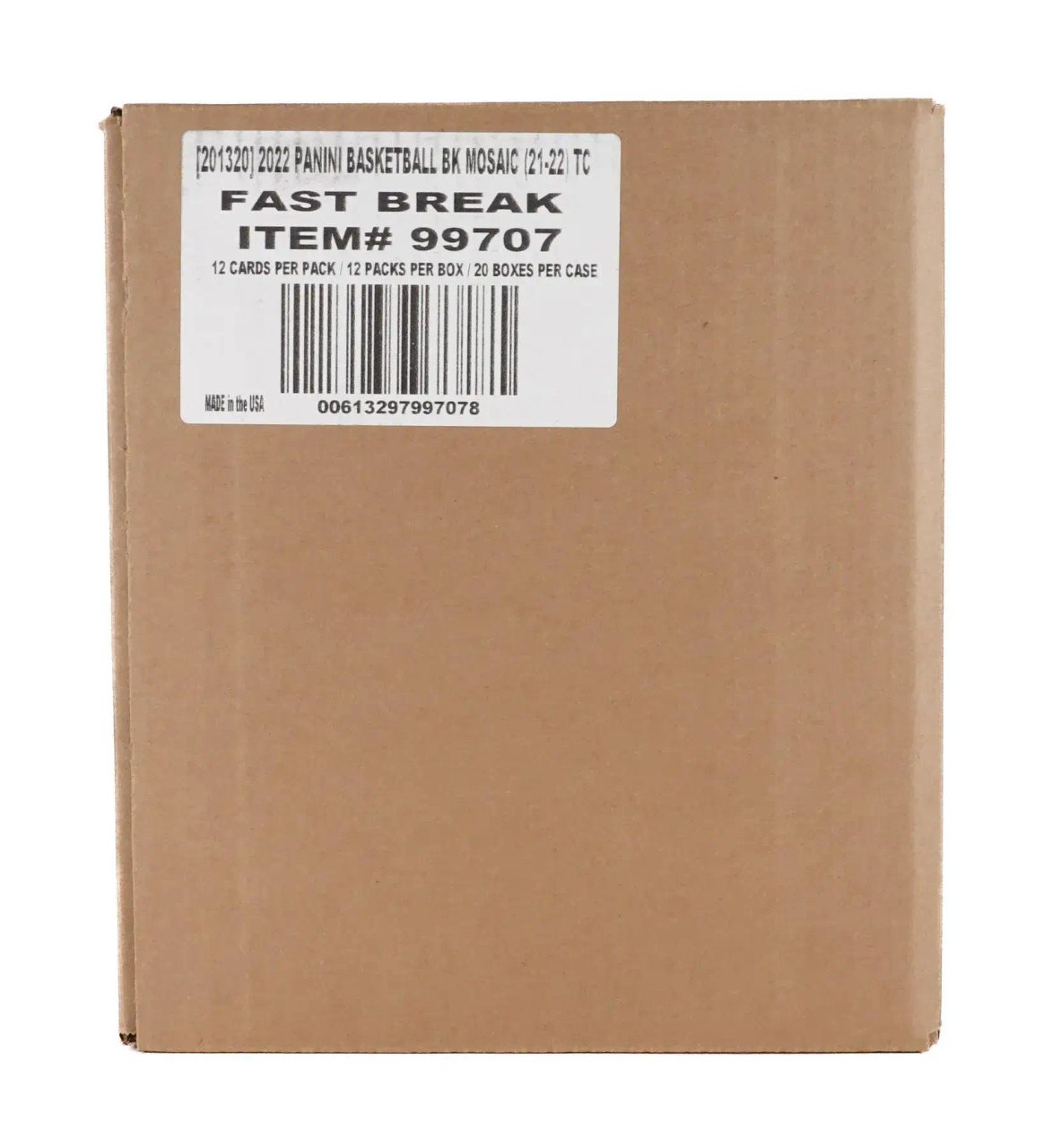 2021 22 Panini Mosaic Basketball Fast Break 20 Box Case 2021 22 Panini Mosaic Basketball Fast Break 20 Box Case