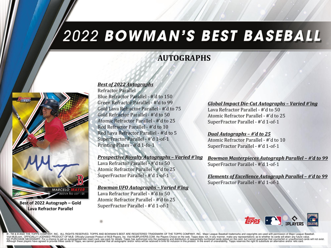2023 Bowman's Best Baseball Hobby 8-Box Case