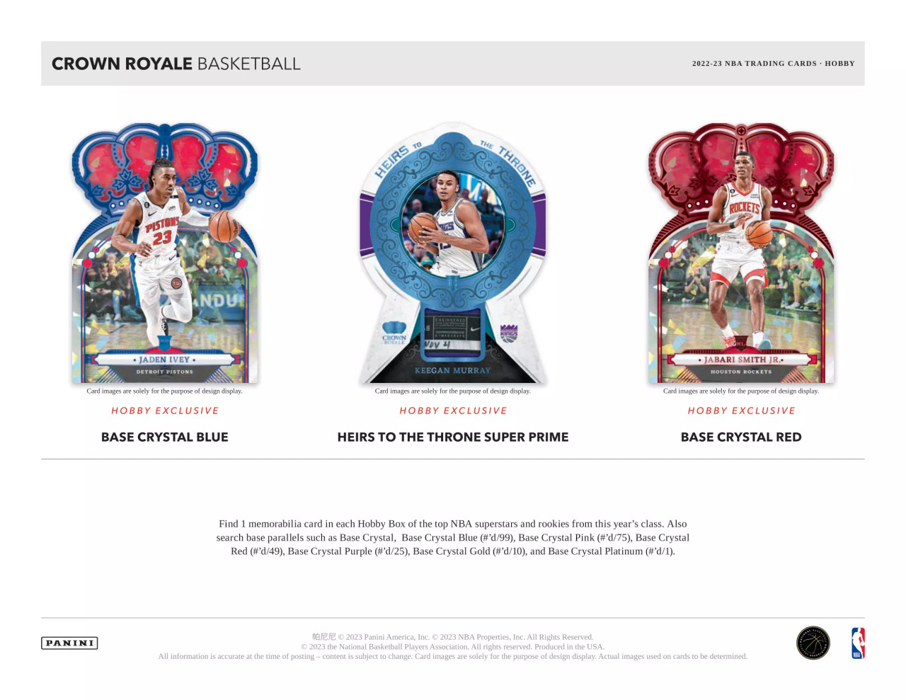 ラーズ・ヌートバー　2022 Panini CROWN  直筆サイン付き 2022/23 Panini Crown Royale Basketball Hobby Box