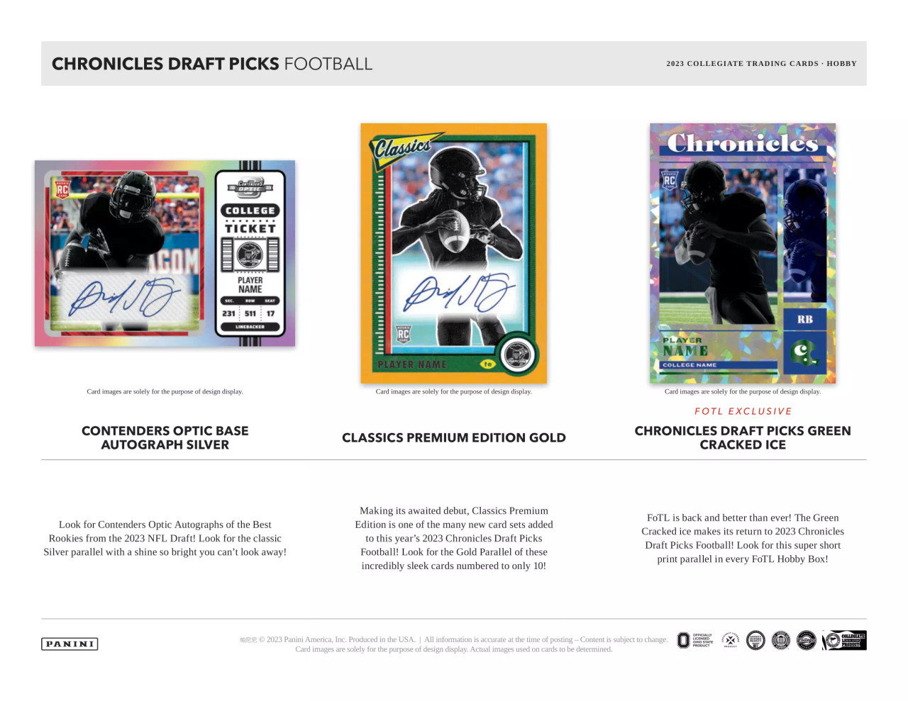 2019 Panini Chronicles Football Checklist, NFL Set Info, Buy Boxes