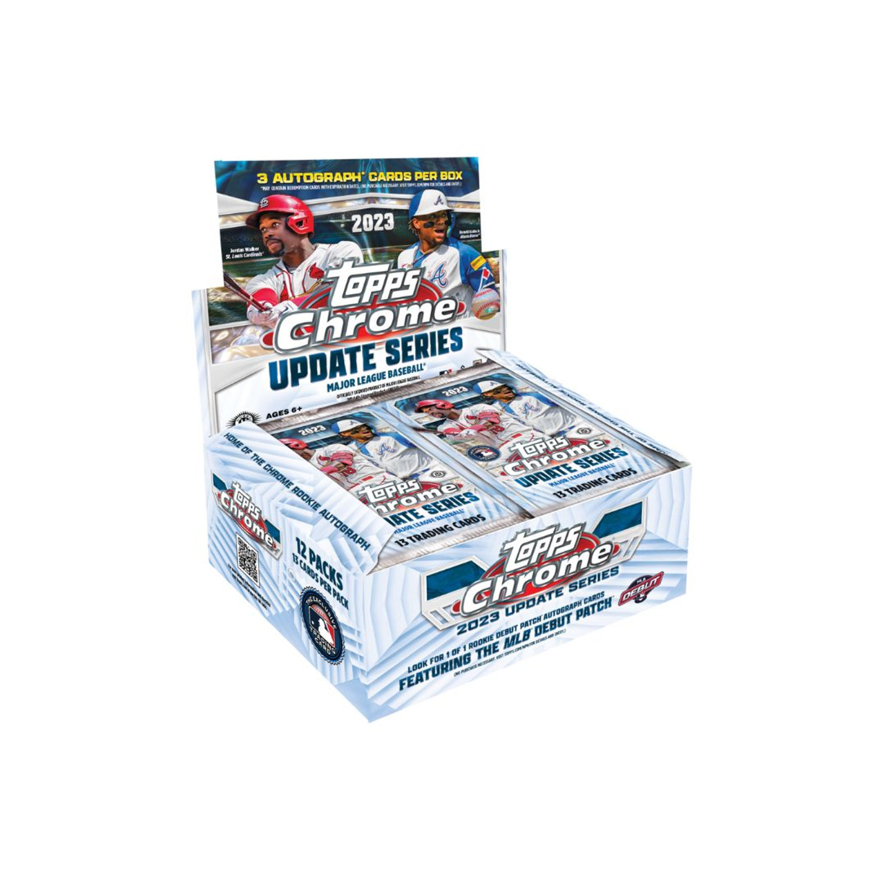 2018 Topps Chrome Baseball Jumbo Box (12 Packs/5 Autographs) 