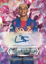2025/26 Topps Chrome Sapphire UEFA Club Competitions Soccer Cards Checklist