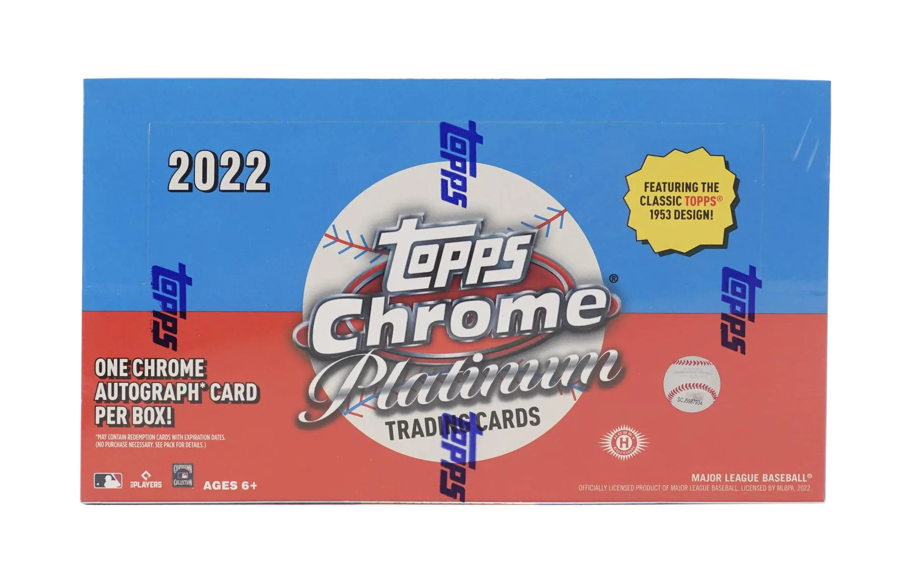 2022 Topps Chrome Platinum Anniversary Baseball 8 Pack Blaster Box