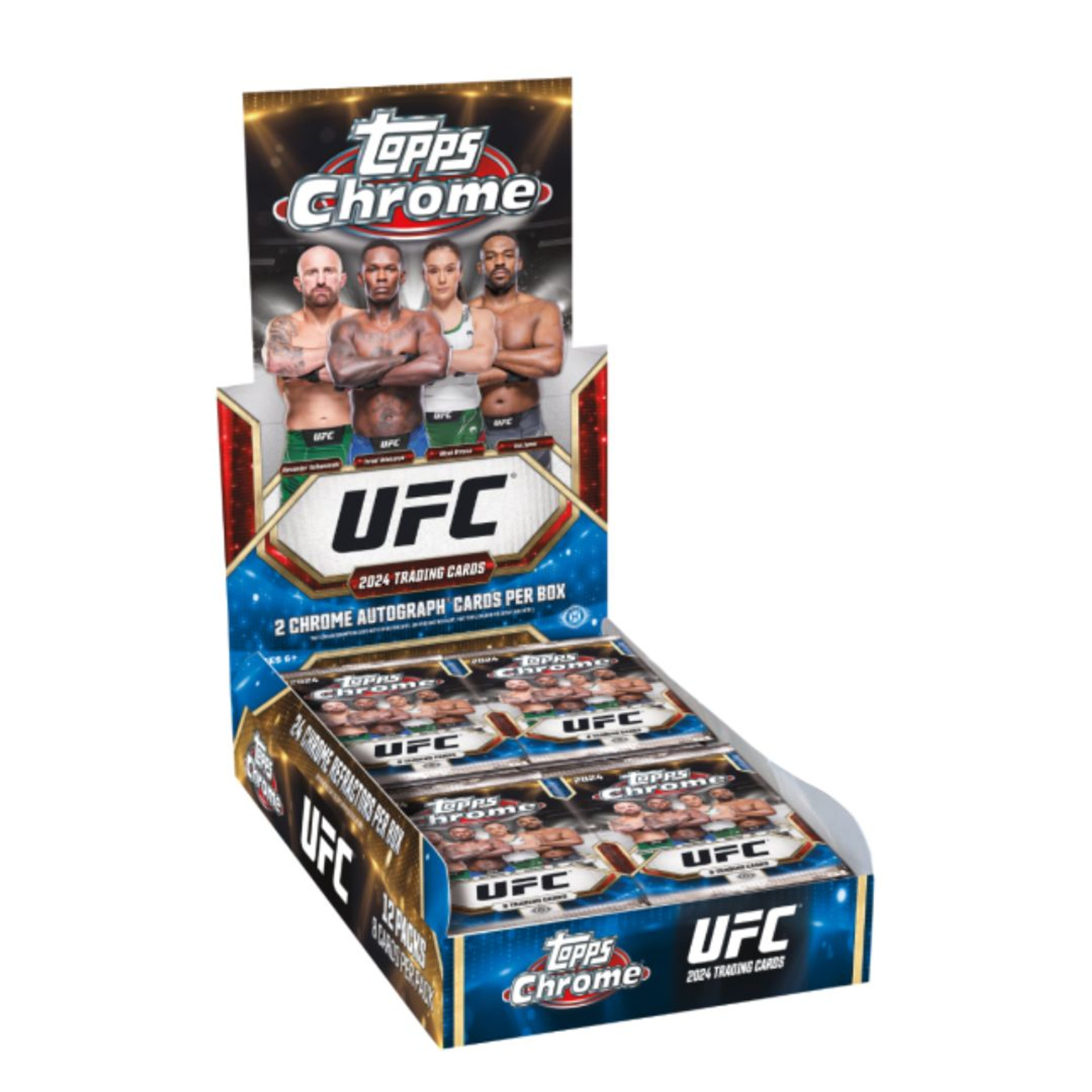 2024 Topps Chrome UFC Hobby 12 Box Case