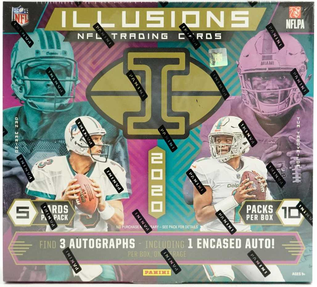 2024 Panini Illusions Football Blaster Box - 6 Packs With 6 Cards Each, NFL Trading Cards