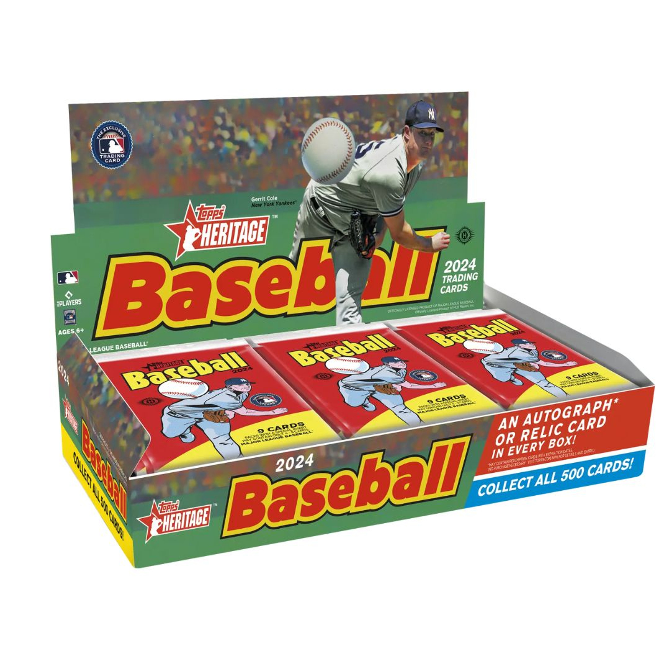 2024 Topps Heritage Baseball Hobby 12 Box Case