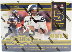 2019 Panini Plates & Patches Football Hobby Box