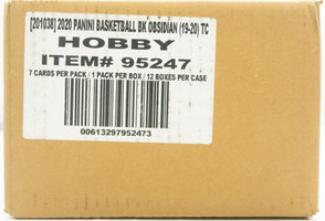 2019/20 Panini Obsidian Basketball Hobby 12 Box Case