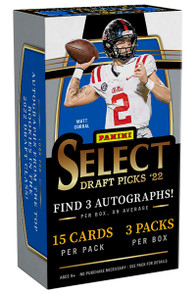 2022 Panini Select Draft Picks Football Hobby 12 Box Case