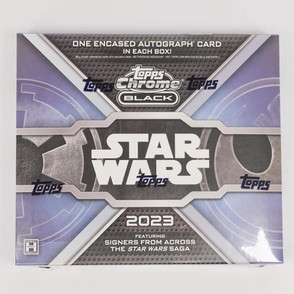 2023 Topps Star Wars Chrome Black Hobby 12 Box Case