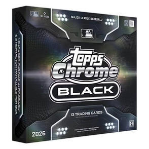 2026 Topps Chrome Black Baseball Hobby 12 Box Case