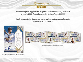 2022 Topps Luminaries Baseball Hobby Box