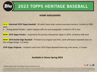 2023 Topps Heritage Baseball Hobby Box