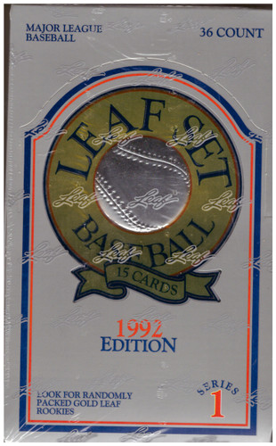 1992 Leaf Series 1 Baseball Wax Box