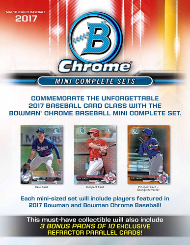 2017 Bowman Chrome Baseball Mini Factory Set - 8 Set Case