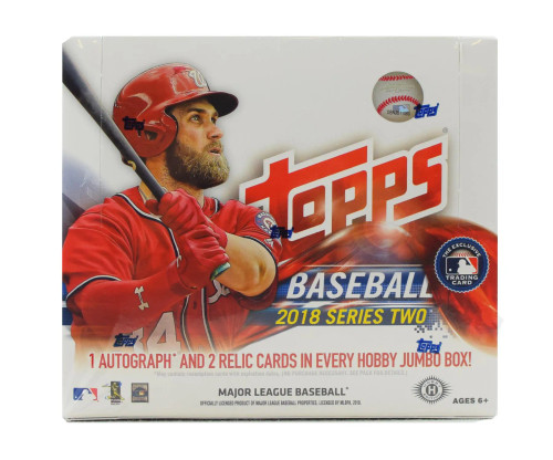 2018 Topps Series 2 Baseball Jumbo 6 Box Case