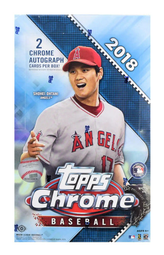 2018 Topps Chrome Baseball Hobby 12 Box Case
