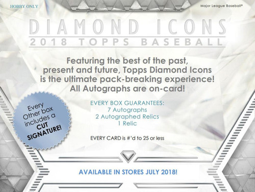 2018 Topps Diamond Icons Baseball 4 Box Case