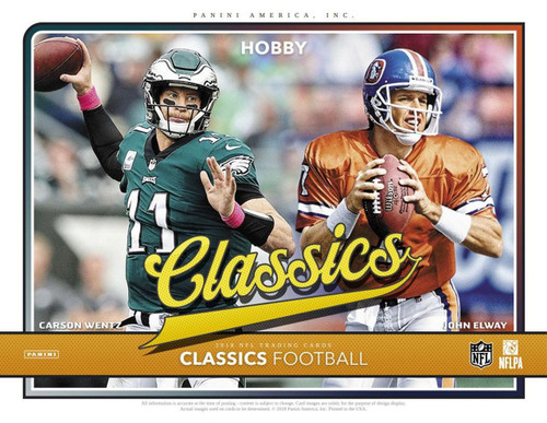 2018 Panini Classics Football Hobby 20 Box Case