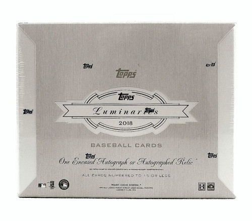 2018 Topps Luminaries Baseball Hobby 12 Box Case