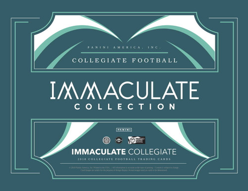 2018 Panini Immaculate Collegiate Football Hobby 5 Box Case