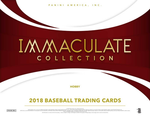 2018 Panini Immaculate Baseball Hobby Box