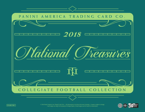 2018 Panini National Treasures Collegiate Football Hobby Box 2018 Panini National Treasures Collegiate Football Hobby Box