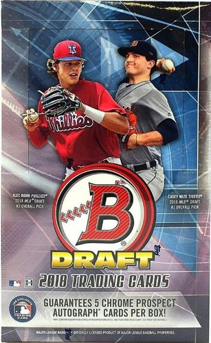 2018 Bowman Draft Baseball Super Jumbo 6 Box Case