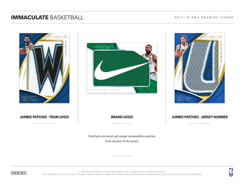 2017/18 Panini Immaculate Basketball Hobby 5 Box Case