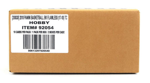 2017/18 Panini Flawless Basketball Hobby 2 Box Case