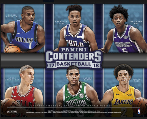 2017/18 Panini Contenders Basketball Hobby 12 Box Case