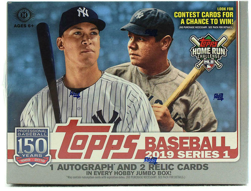 2019 Topps Series 1 Baseball Jumbo Box 