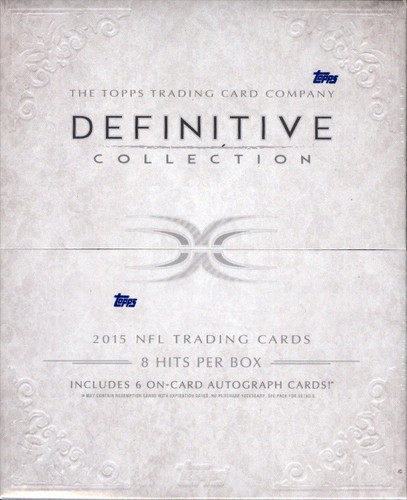 2015 Topps Definitive Football Hobby 3 Box Case