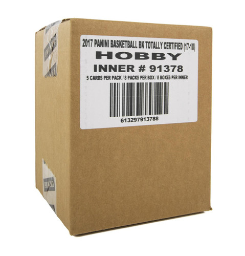 2017/18 Panini Totally Certified Basketball Hobby 8 Box Case